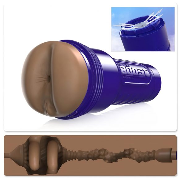 Fleshlight Boost Blast - Masturbatore realistico a forma di sedere (marrone)