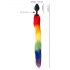 You2Toys - Plug anale in silicone con coda (arcobaleno)