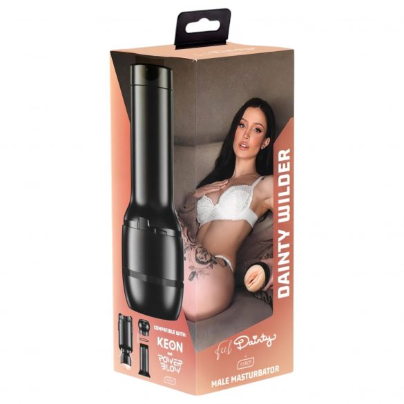 Masturbatore Kiiroo Feel con Replica Vagina di Dainty Wilder - Compatibile con PowerBlow (Tonalità Naturale) 