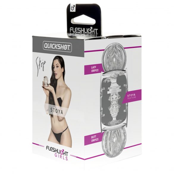 Fleshlight Quickshot Stoya - masturbatore da viaggio (trasparente)