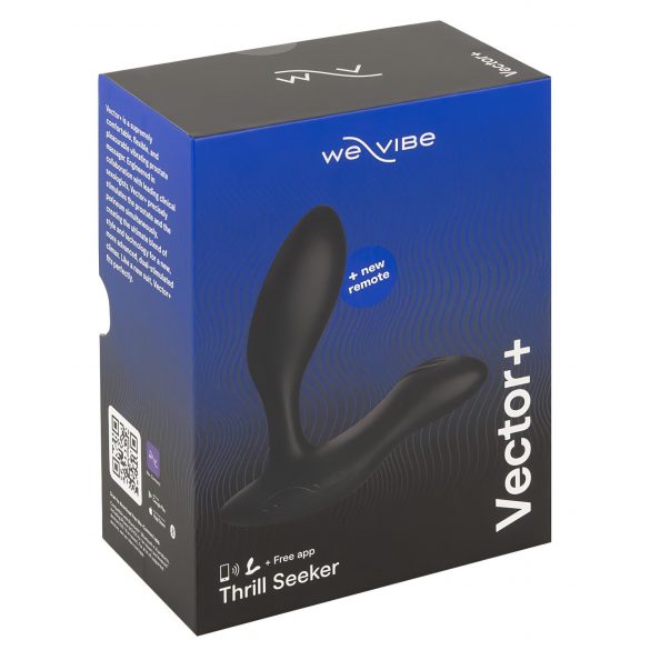 We-Vibe Vector+ - vibratore anale smart ricaricabile (nero)