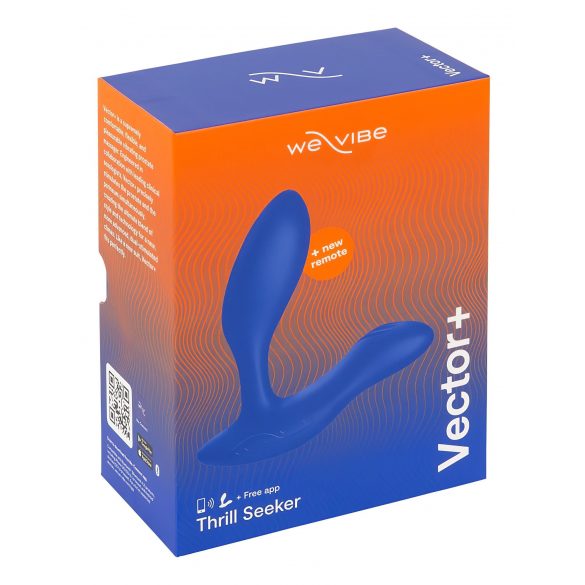 We-Vibe Vector+ - Vibratore anale intelligente ricaricabile e impermeabile (blu) 