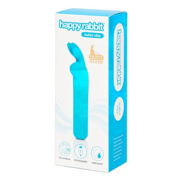 Vibratore a Bastoncino con Coniglietto Ricaricabile Happyrabbit - Blu 