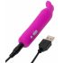 Vibratore Bullet Happyrabbit - Vibratore a stilo con orecchie di coniglio ricaricabile (viola) 