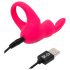 Anello Vibrante Pene Happyrabbit - Ricaricabile in Silicone Rosa 