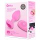 Vibratore anale rosa b-vibe cuore con telecomando wireless e batteria ricaricabile 