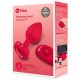 B-vibe heart - vibratore anale ricaricabile con telecomando (rosso)