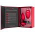 b-vibe heart - vibratore anale rosso, ricaricabile e telecomandato