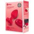 b-vibe heart - vibratore anale rosso, ricaricabile e telecomandato