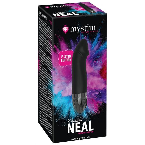 Vibratore Elettrostimolatore "mystim Real Deal Neal" con Batteria Ricaricabile (Nero) 