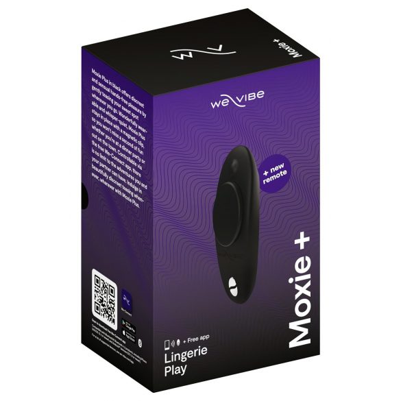 We-Vibe Moxie+ - Vibratore clitorideo ricaricabile, radiocomandato e smart (nero) 