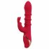 Vibratore con Anelli Mobili e Stimolatore Clitorideo a Forma di Coniglio You2Toys (rosso) 