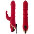 Vibratore con Anelli Mobili e Stimolatore Clitorideo a Forma di Coniglio You2Toys (rosso) 