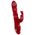 Vibratore con Anelli Mobili e Stimolatore Clitorideo a Forma di Coniglio You2Toys (rosso) 