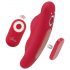 Smile - vibratore slip ricaricabile con telecomando (rosso)