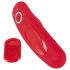 Smile - vibratore slip ricaricabile con telecomando (rosso)