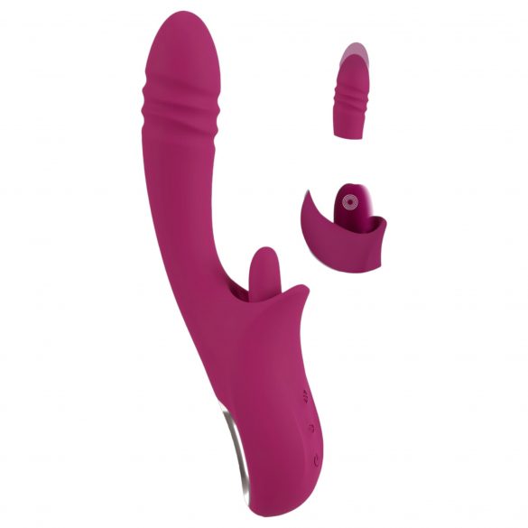 Javida Licking & Thrusting - vibratore leccante e spingente (viola) 