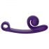 Snail Vibe Curve - Vibratore 2in1 con stimolatore clitorideo (viola)