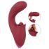 Javida - Vibratore 3in1 con lingua (rosso)