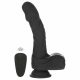 Naked Addiction - vibratore realistico a spinta rotante (nero) 