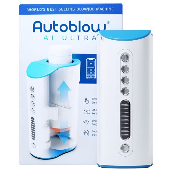 Autoblow A.I. Ultra - Super masturbatore di potenza per bocca (bianco) 