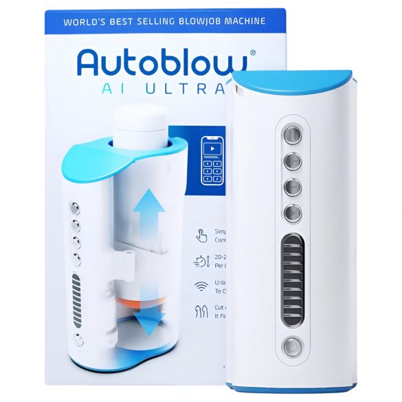 Autoblow A.I. Ultra - masturbatore orale super con rete (bianco)