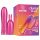 Durex Tease & Vibe - vibratore a forma di bastone con stimolatore clitorideo a coniglietto (rosa)