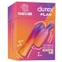 Durex Stimola & Vibra - Vibratore rigido con stimolatore clitorideo a coniglietto (rosa)