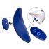 Smile - Vibratore Slip Extra Sottile con Telecomando (Blu)