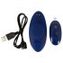 Smile - Vibratore Slip Extra Sottile con Telecomando (Blu)