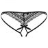 Obsessive Picantina - Slip nero a doppia fascia sensuale - L/XL