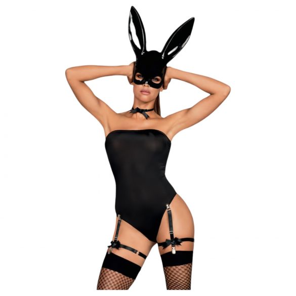 Obsessive OB7008 Sexy Bunny - Costume coniglietta sexy (nero)