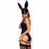 Coniglietta Seducente OB7008 - Costume da Bunny Sexy (nero) 