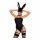 Coniglietta Seducente OB7008 - Costume da Bunny Sexy (nero)  - L/XL