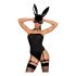 Coniglietta Seducente OB7008 - Costume da Bunny Sexy (nero)  - L/XL