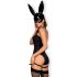 Obsessive OB7008 Sexy Bunny - Costume coniglietta sexy (nero) - L/XL