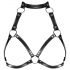 Obsessive A740 - Top harness decorativo nero con collo - Taglia S-L