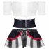 Costume Dirndl Slaviana Obsessive - travestimento bavarese (4 pezzi) 