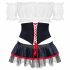 Costume Dirndl Slaviana Obsessive - travestimento bavarese (4 pezzi) 