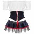 Costume Dirndl Slaviana Obsessive - travestimento bavarese (4 pezzi) 