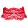 Collare di Pizzo con Catena Obsessive Bergamore (rosso) Taglia Unica S-L 