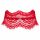 Collare di Pizzo con Catena Obsessive Bergamore (rosso) Taglia Unica S-L 