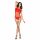 Passion BS035 - Body a rete aperto con spalline (rosso) - S-L