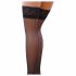 Calze autoreggenti con pizzo e strip decorativa ST022 - Passione (nero) 