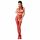 Overall in rete a rete aperto con colletto a strisce Passion BS048 (rosso) - Taglia unica S-L 