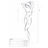 Passion BS064 - Body a rete bianco aperto - Taglia S-L