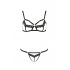 Set Reggiseno Solon Devil con Passione - imbracatura decorativa in pizzo (nero)  - L/XL