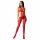 Overall con Giarrettiera e Corsetto Rosso - Aperto Intimo e Posteriore (S-L) 