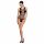 Passion BS086 - Body trasparente a fasce (nero) - S-L