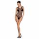 Body Aperto Reticolare Passion BS086 Nero - Taglia Unica S-L 